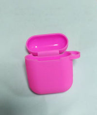 HKM-551315 AirPods-Compatible Silicone Case with Anti-Loss Hook for Generations 1 and 2