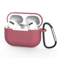 HKM-551315 AirPods-Compatible Silicone Case with Anti-Loss Hook for Generations 1 and 2