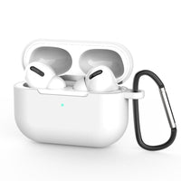 HKM-551315 AirPods-Compatible Silicone Case with Anti-Loss Hook for Generations 1 and 2