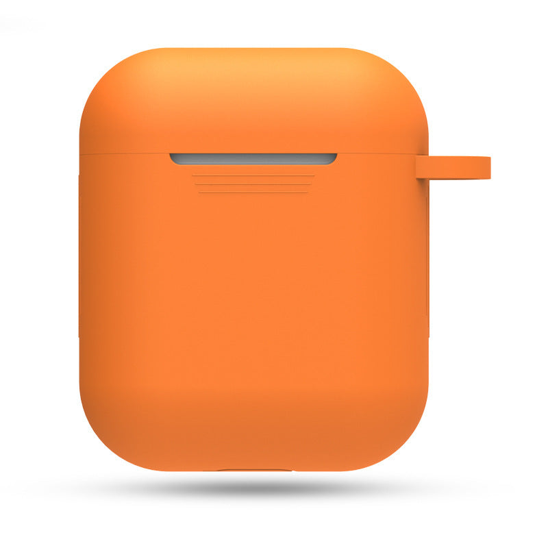 HKM-551315 AirPods-Compatible Silicone Case with Anti-Loss Hook for Generations 1 and 2
