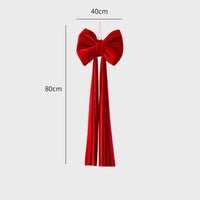 HKM-551379 Large Velvet Bow Decoration for Modern Holiday Décor