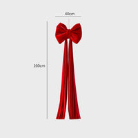 HKM-551379 Large Velvet Bow Decoration for Modern Holiday Décor