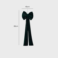 HKM-551379 Large Velvet Bow Decoration for Modern Holiday Décor