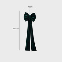 HKM-551379 Large Velvet Bow Decoration for Modern Holiday Décor