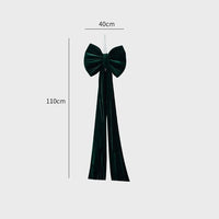 HKM-551379 Large Velvet Bow Decoration for Modern Holiday Décor