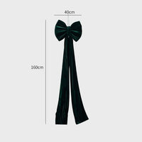 HKM-551379 Large Velvet Bow Decoration for Modern Holiday Décor