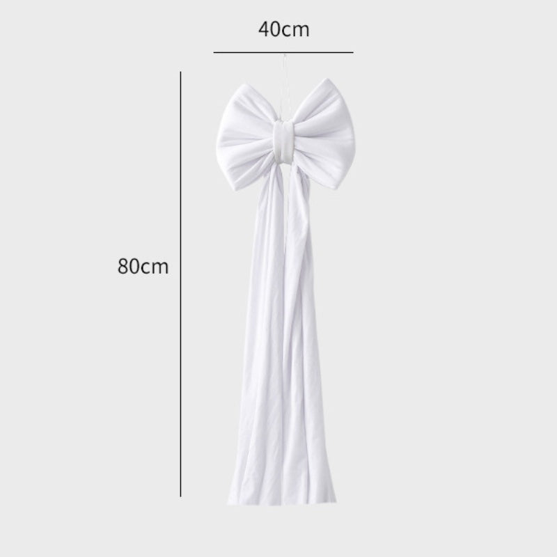 HKM-551379 Large Velvet Bow Decoration for Modern Holiday Décor
