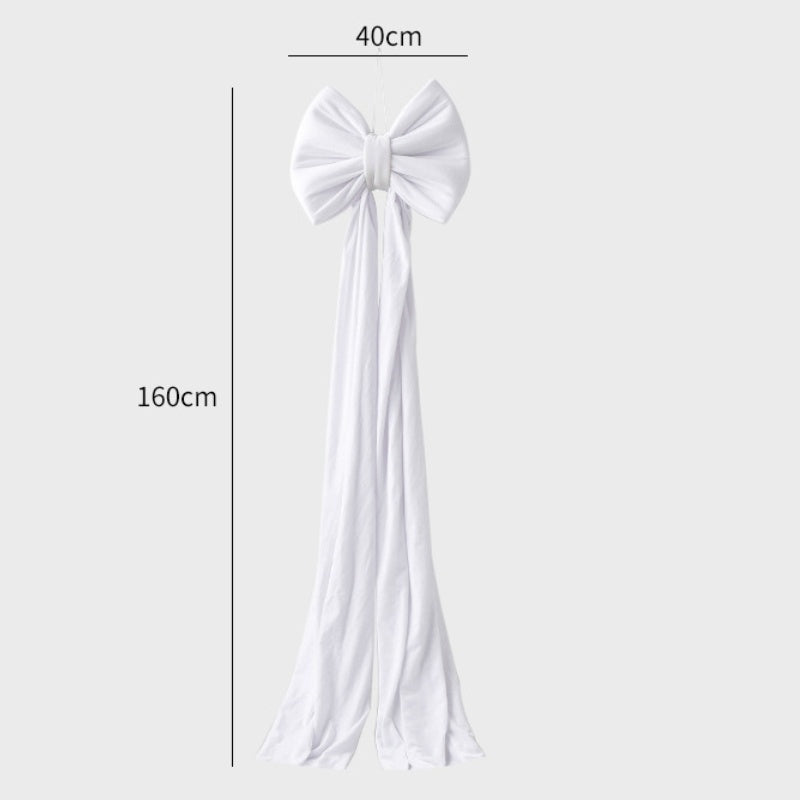 HKM-551379 Large Velvet Bow Decoration for Modern Holiday Décor