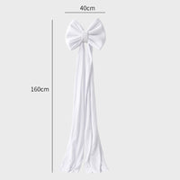HKM-551379 Large Velvet Bow Decoration for Modern Holiday Décor