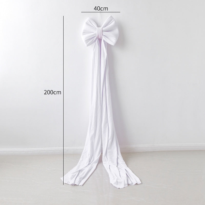 HKM-551379 Large Velvet Bow Decoration for Modern Holiday Décor