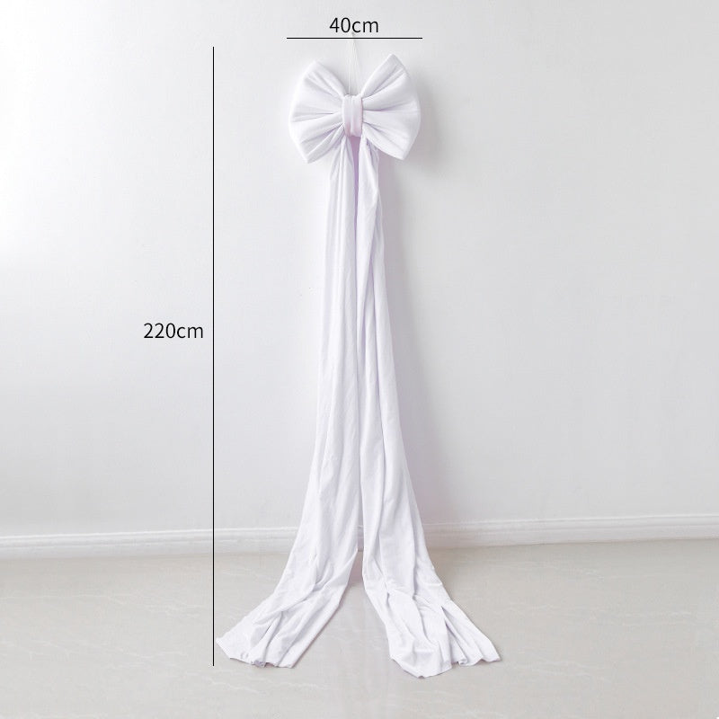 HKM-551379 Large Velvet Bow Decoration for Modern Holiday Décor