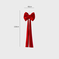 HKM-551379 Large Velvet Bow Decoration for Modern Holiday Décor