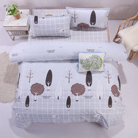 HKM-551571 Cartoon-Themed Thickened Four-Piece Polyester Bedding Set