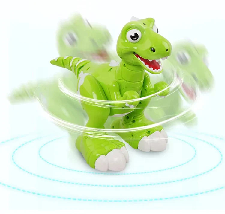 HKM-551827 Remote Control Dancing Dinosaur with Spray Function and Interactive Features for Children