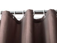 HKM-551955 Waterproof Brown Shower Partition Curtain - Various Sizes Available