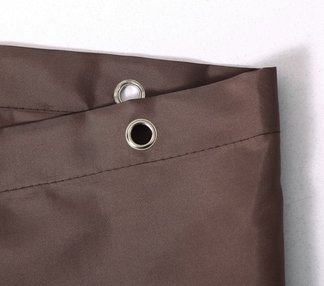 HKM-551955 Waterproof Brown Shower Partition Curtain - Various Sizes Available