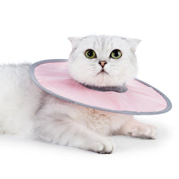 HKM-551955 Waterproof Cat Recovery Collar Adjustable Pet Cone Collar Protective Cat Neck Cones To Stop Licking Wounds Lightweight Kitten Cones After Surgery Elizabethan E Collar For Cats Small Dog Puppy