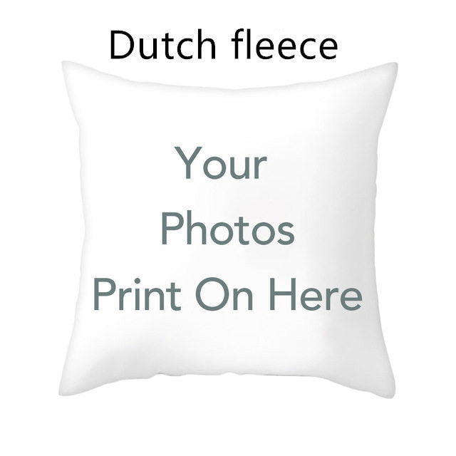 HKM-552083 Double-Sided Customizable Linen and Dutch Fleece Cushion Cover - 45CM x 45CM