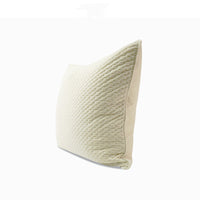 HKM-552083 Milky White Flannel Square Cushion for Bedside and Sofa, Multiple Sizes Available
