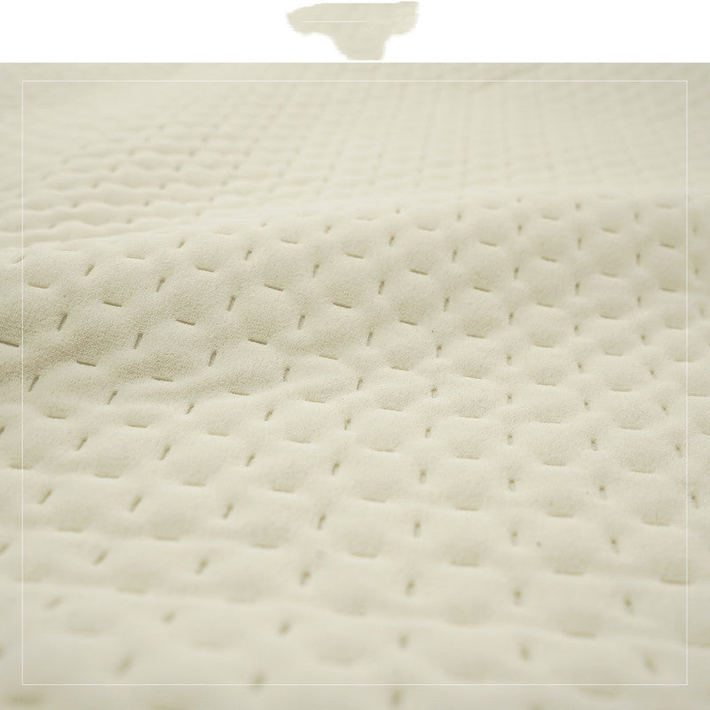 HKM-552083 Milky White Flannel Square Cushion for Bedside and Sofa, Multiple Sizes Available