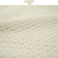 HKM-552083 Milky White Flannel Square Cushion for Bedside and Sofa, Multiple Sizes Available