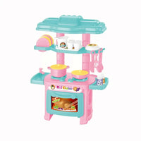 HKM-552083 Mini Kitchen Cooking Play Set for Kids – 48-Piece Pretend Play Toy Set