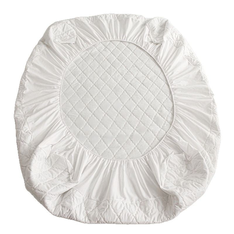 HKM-552403 Diamond Lattice Quilted Waterproof Mattress Protector Set with Pillowcase - Solid Color, Various Sizes
