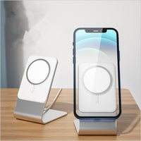 HKM-552467 Magnetic Wireless Charging Desktop Phone Holder for Apple Magsafe Devices – Aluminum Alloy Design