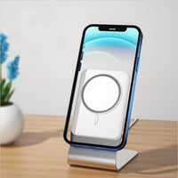 HKM-552467 Magnetic Wireless Charging Desktop Phone Holder for Apple Magsafe Devices – Aluminum Alloy Design