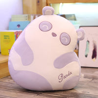 HKM-552531 Cute Panda Sleeping Pillow - Soft Elastic Fabric with 3D Down Cotton Fill, 40cm Size