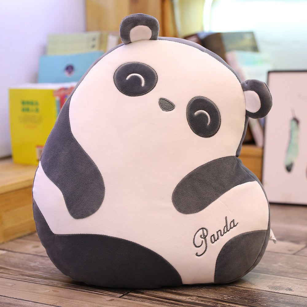 HKM-552531 Cute Panda Sleeping Pillow - Soft Elastic Fabric with 3D Down Cotton Fill, 40cm Size