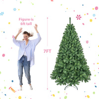 HKM-552531 PVC Christmas Tree with Lights - 6ft & 7ft Hybrid Automatic Options Available
