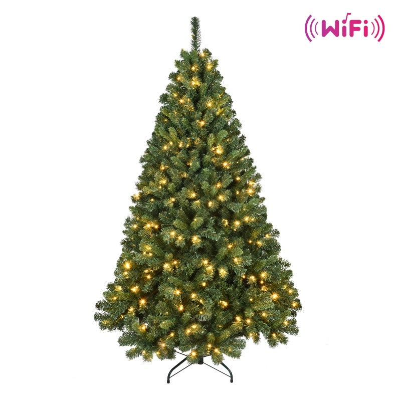 HKM-552531 PVC Christmas Tree with Lights - 6ft & 7ft Hybrid Automatic Options Available