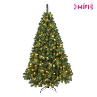 HKM-552531 PVC Christmas Tree with Lights - 6ft & 7ft Hybrid Automatic Options Available