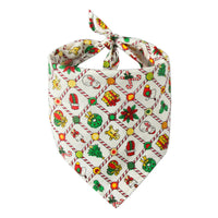 HKM-552723 Pet Triangle Scarf with Christmas Print - Stylish Designs for Holiday Celebrations
