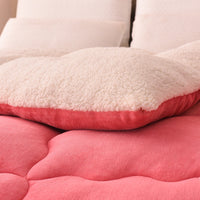 HKM-552723 Thick Lambskin Winter Duvet Insert with Double-Sided Velvet Lambswool Quilt