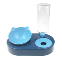HKM-552915 Dual Bowl Automatic Pet Water and Food Dispenser with Easy Clean Design