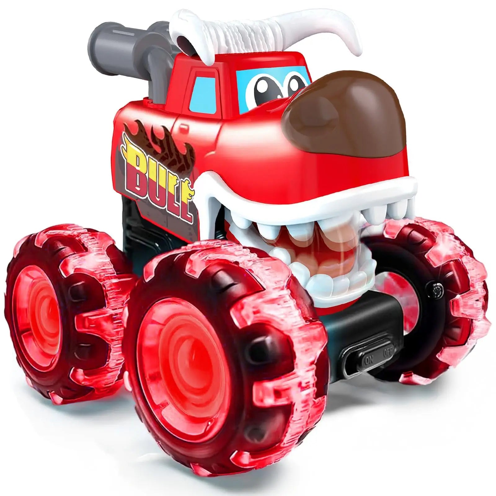 HKM-553043 Friction Monster Truck Toy with LED Light Wheels for Kids, Suitable for Ages 2 to 13