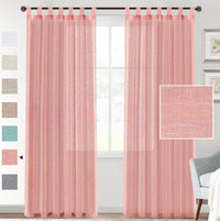 HKM-553107 Transparent Linen Yarn Curtain Window Screen - Semi-Sunshade in Various Colors and Styles