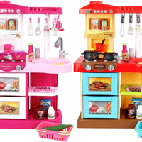 HKM-553235 Kids Pretend Play Cooking Set - Mini Kitchen Toys for Ages 2-14, EPT646097/EPT646098