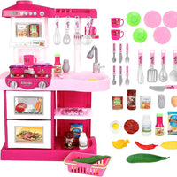 HKM-553235 Kids Pretend Play Cooking Set - Mini Kitchen Toys for Ages 2-14, EPT646097/EPT646098