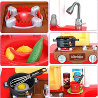 HKM-553235 Kids Pretend Play Cooking Set - Mini Kitchen Toys for Ages 2-14, EPT646097/EPT646098