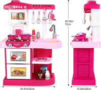 HKM-553235 Kids Pretend Play Cooking Set - Mini Kitchen Toys for Ages 2-14, EPT646097/EPT646098
