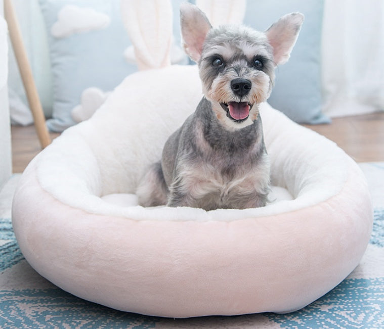 HKM-553363 Cozy Cloth Cat House for Small Dogs and Cats - Available in Pink and Gray
