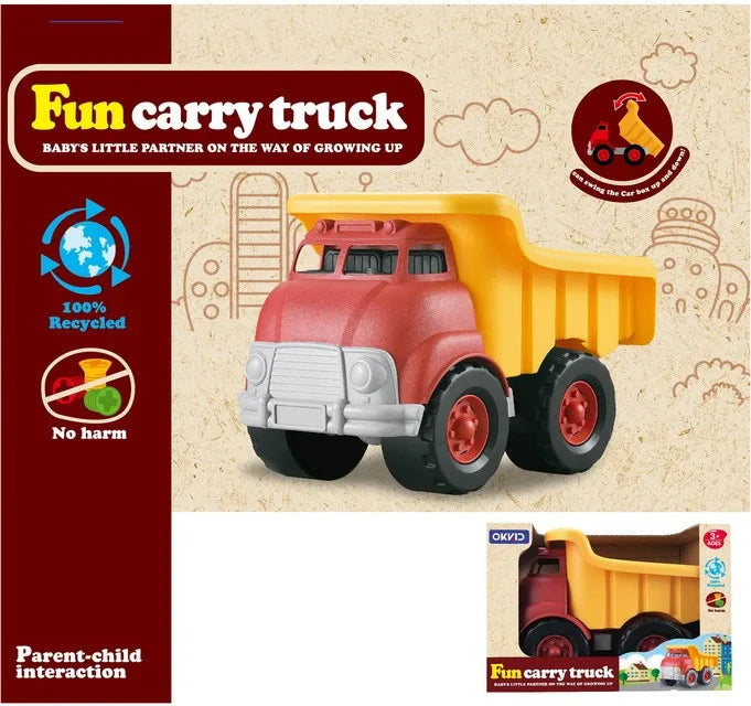 HKM-553363 Urban Dump Truck Assembly Toy - Friction Powered Engineering Vehicle for Kids Aged 2-7 Years