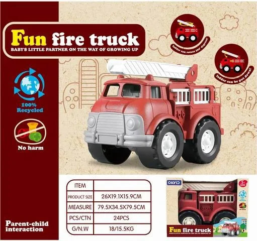 HKM-553363 Urban Dump Truck Assembly Toy - Friction Powered Engineering Vehicle for Kids Aged 2-7 Years