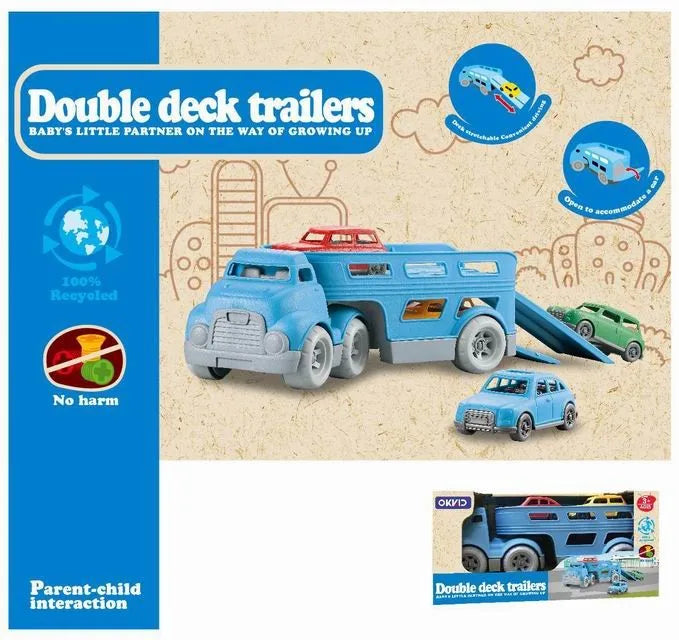 HKM-553363 Urban Dump Truck Assembly Toy - Friction Powered Engineering Vehicle for Kids Aged 2-7 Years