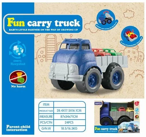 HKM-553363 Urban Dump Truck Assembly Toy - Friction Powered Engineering Vehicle for Kids Aged 2-7 Years
