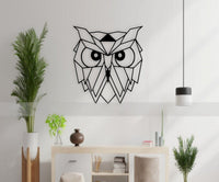HKM-553491 Owl Graphic Acrylic Wall Art - Modern Decorative Wall Piece for Home Decor