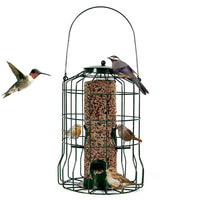HKM-553491 Squirrel-Proof Outdoor Bird Feeder with 4 Feeding Ports for Small Songbirds